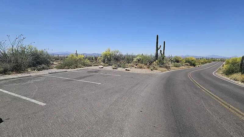 Small Parking Lot, East of Redhills Vc, Saguaro National Park